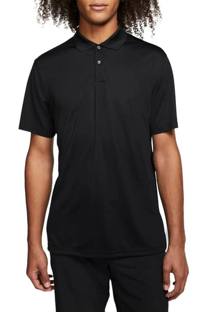 Shop Nike Golf Victory Dri-fit Short Sleeve Polo In Black/white