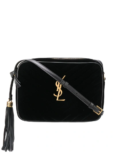 Shop Saint Laurent Lou Crossbody Bag In Black