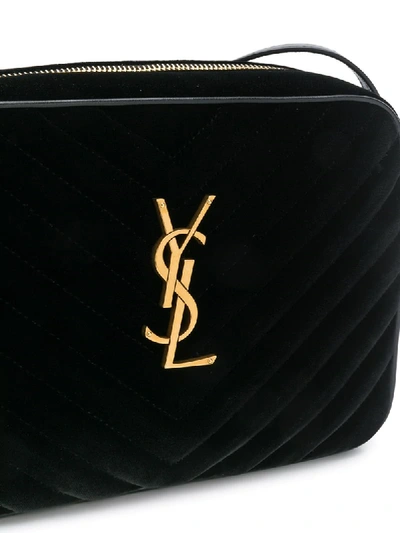 Shop Saint Laurent Lou Crossbody Bag In Black