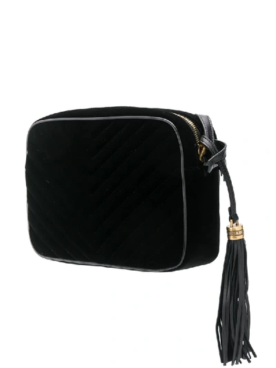 Shop Saint Laurent Lou Crossbody Bag In Black