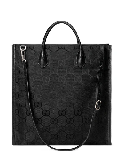 Shop Gucci Off The Grid Gg Supreme Canvas Tote Bag In Black