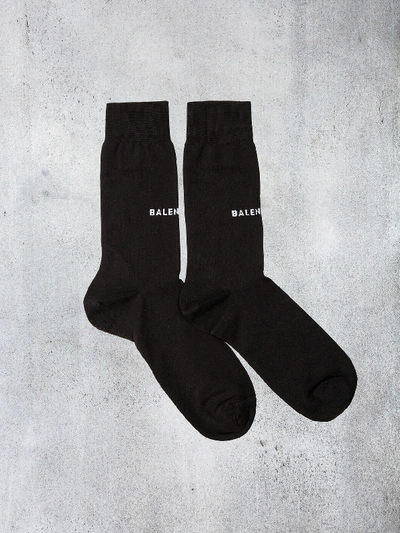 Shop Balenciaga Socks Classic Black