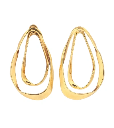 Shop Alexander Mcqueen Hoop Earrings In Gold