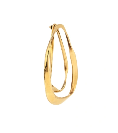 Shop Alexander Mcqueen Hoop Earrings In Gold