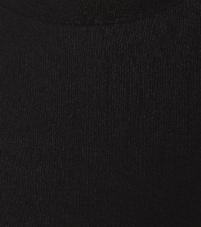 Shop Saint Laurent Cotton-jersey T-shirt In Black