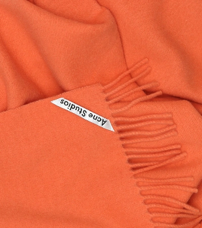 Shop Acne Studios Canada New Wool Scarf In Orange