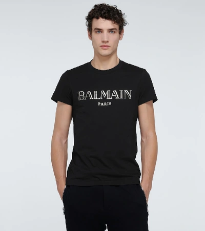 Shop Balmain Paris Vintage T-shirt In Black