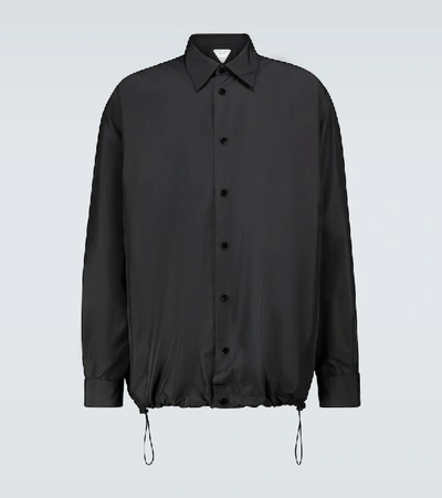 Shop Bottega Veneta Coach Nylon Jacket In Black