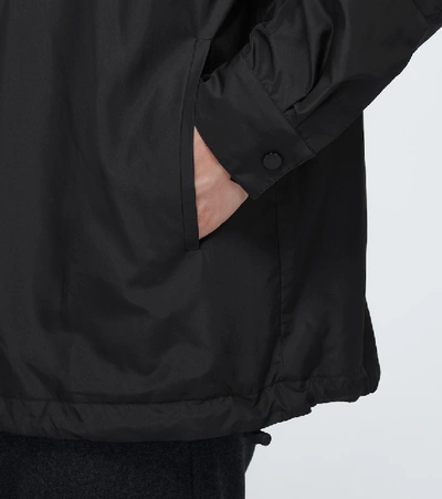 Shop Bottega Veneta Coach Nylon Jacket In Black