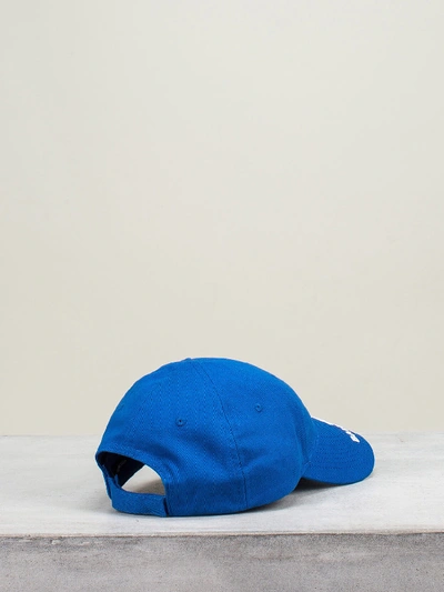 Shop Balenciaga Hat Bb Visor Cap In Blue