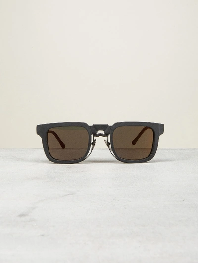 Shop Kuboraum N4 Black Matt Sunglasses