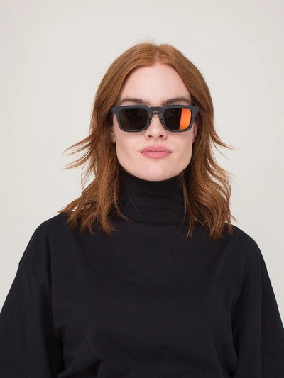 Shop Kuboraum N4 Black Matt Sunglasses