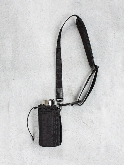 Shop Marine Serre Bottle Holder & Lanyard In Black