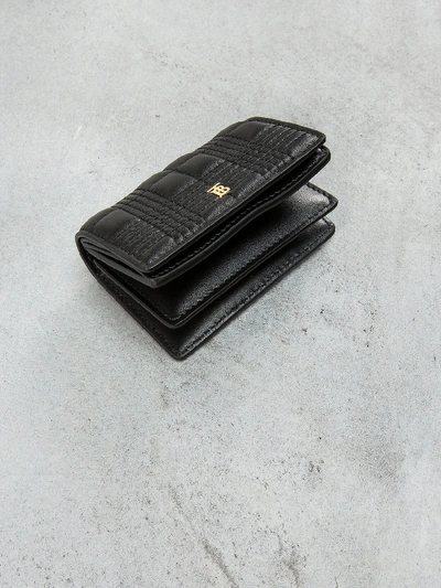 Shop Burberry Jessie Cardcase Leather In Black