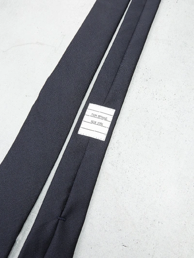 Shop Thom Browne Classic Tie Mohair In Blue