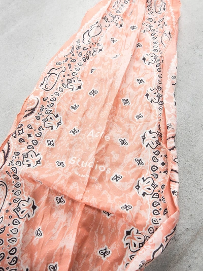 Shop Acne Studios Varana Scarf Pink In Pink & Purple