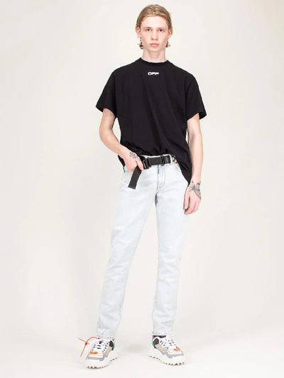 Shop Off-white Climbing Velcro Belt In Black