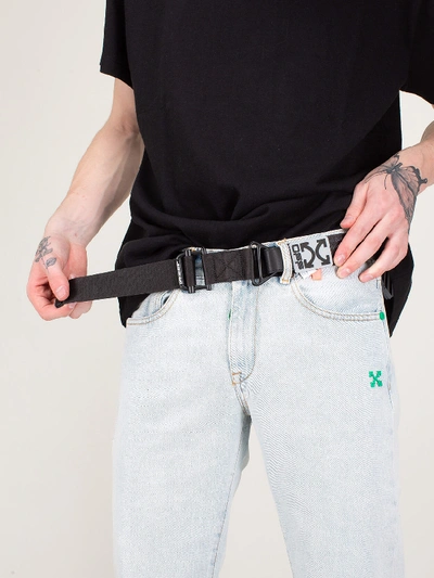 Shop Off-white Climbing Velcro Belt In Black