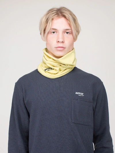 Shop Affix Neck Gaiter Yellow In Yellow & Orange