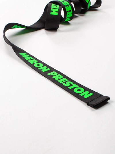 Shop Heron Preston Tape Belt 3cm Transfer In Black