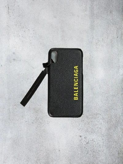 Shop Balenciaga Iphone X Case In Black