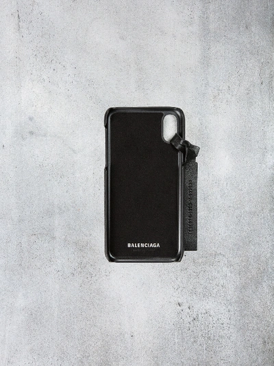 Shop Balenciaga Iphone X Case In Black