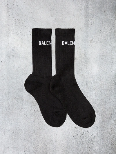 Shop Balenciaga Socks Tennis In Black