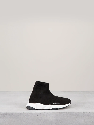 Shop Balenciaga Sock Sneakers Kids Black