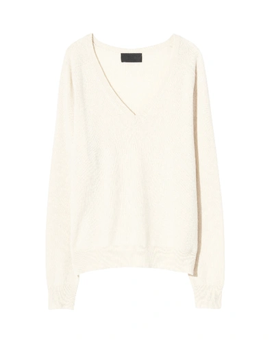 Shop Nili Lotan Ashbury Sweater In Ivory