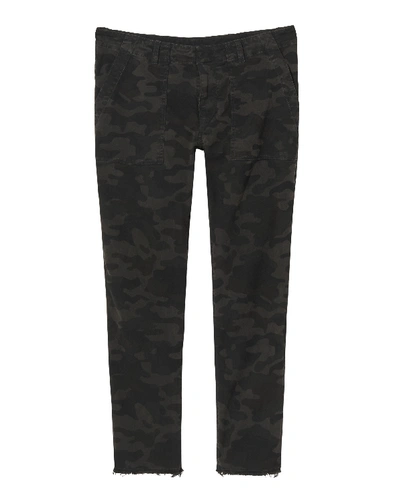 Shop Nili Lotan Jenna Pant In Charcoal Camouflage Print