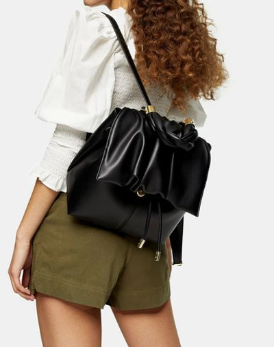 Shop Topshop Backpacks & Fanny Packs In Black