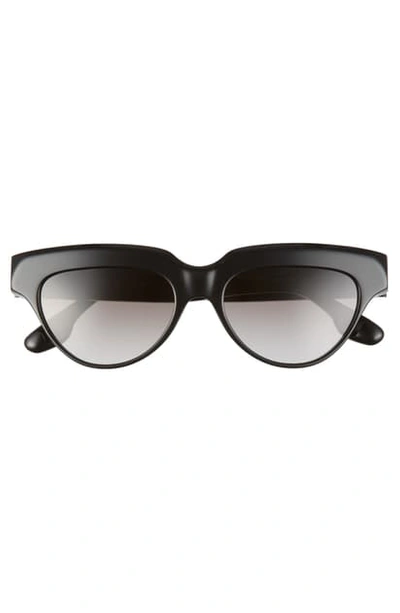 Shop Victoria Beckham 53mm Gradient Cat Eye Sunglasses In Black