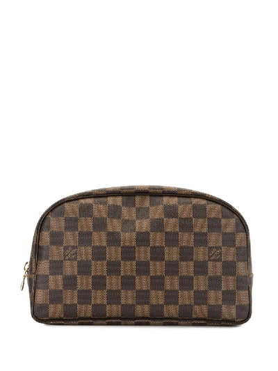 Pre-owned Louis Vuitton 2017  Trousse Toilette 25 Pouch In Brown