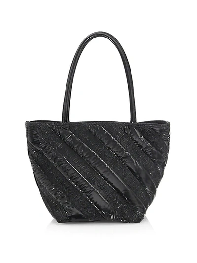 Shop Alexander Wang Small Roxy Quilted Tote In Black