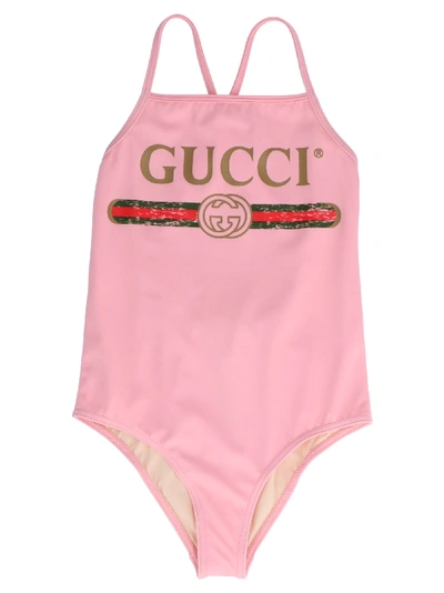 Shop Gucci Fake Swimsuits In Pink