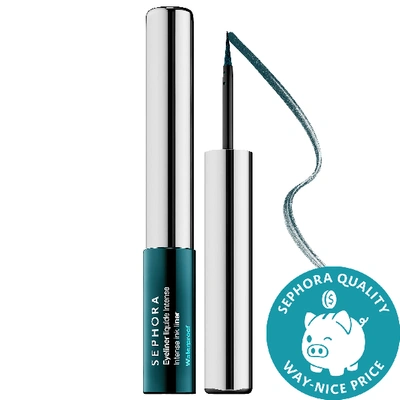 Shop Sephora Collection Intense Felt-tip Liquid Waterproof Eyeliner 06 - Satin Forest Green 0.09 oz/ 2.8 ml