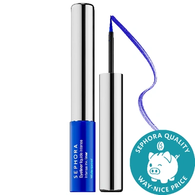 Shop Sephora Collection Intense Felt-tip Liquid Waterproof Eyeliner 05 - Satin Cobalt Blue 0.09 oz/ 2.8 ml