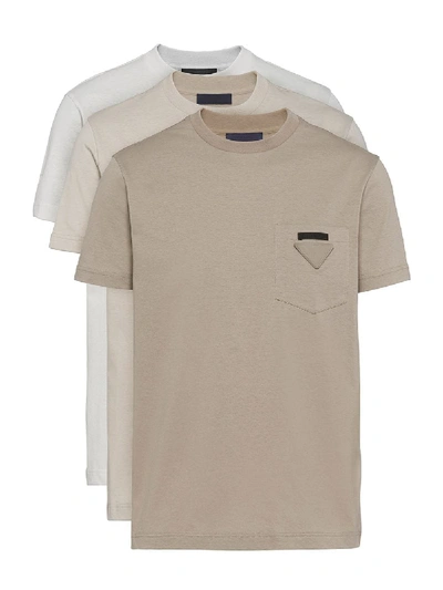 Prada three pack t shirt sale