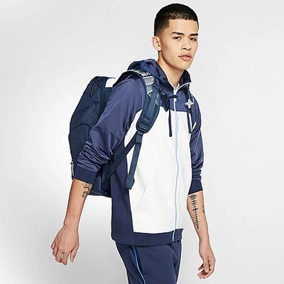 Shop Nike Elite Pro Hoops Basketball Backpack In Midnight Navy