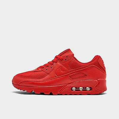 Shop Nike Men's Air Max 90 Casual Shoes In University Red/university Red