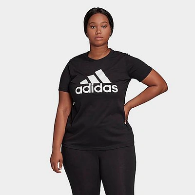 Shop Adidas Originals Adidas Women's Badge Of Sport Must-haves T-shirt (plus Size) In Black