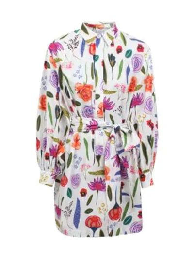 Shop Baum Und Pferdgarten Aubree Floral Shirtdress In White Hampton