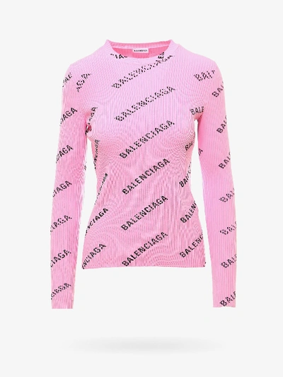 Shop Balenciaga Sweater In Pink