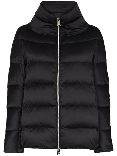 Shop Herno Bon Bon Quilted Puffer Jacket In Black