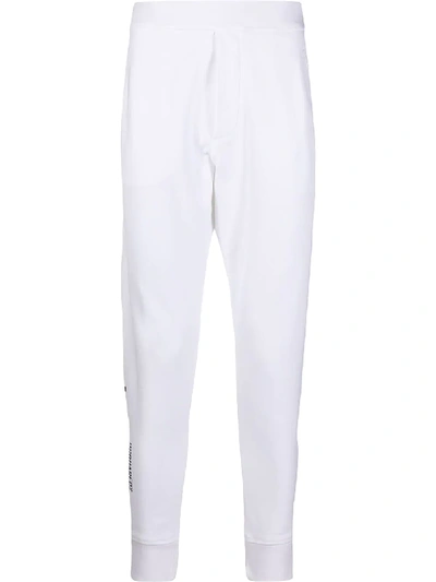 Shop Dsquared2 Icon Slogan Tapered Track Pants In White