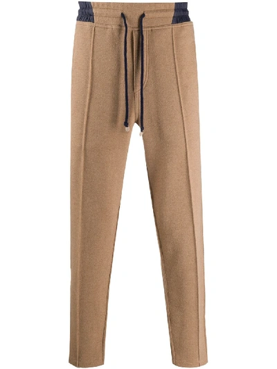 Shop Brunello Cucinelli Side-inserts Sweatpants In Neutrals