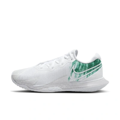 Shop Nike Court Air Zoom Vapor Cage 4 Womenâs Hard Court Tennis Shoe (white) - Clearance Sale In White,clover,white