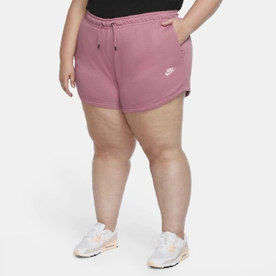 Shop Nike Sportswear Women's Shorts (plus Size) In Pink