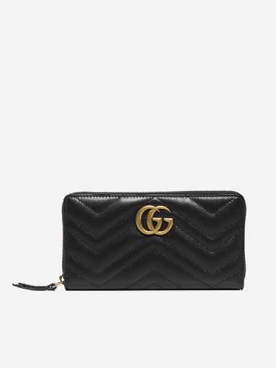 Shop Gucci Gg Marmont Quilted Leather Wallet