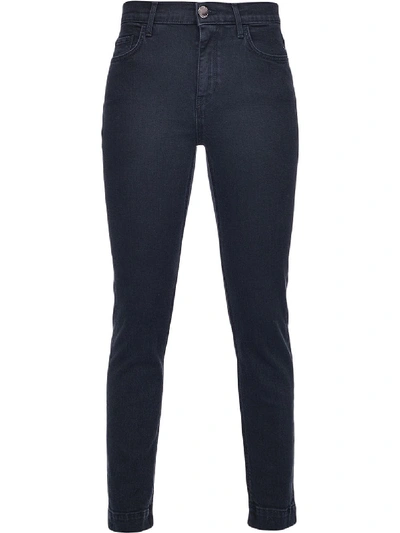 Shop Pinko Mid-rise Skinny Jeans In Black